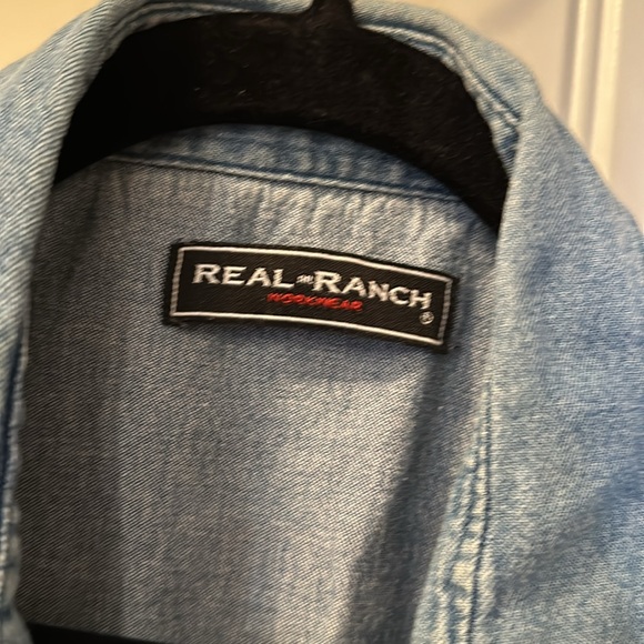Real Ranch Workwear 2XLT Men’s with pearl snaps. Good used condition. - Picture 2 of 9